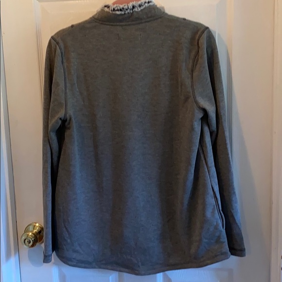 Cuddl Duds women’s small gray fleece jacket - Picture 3 of 5